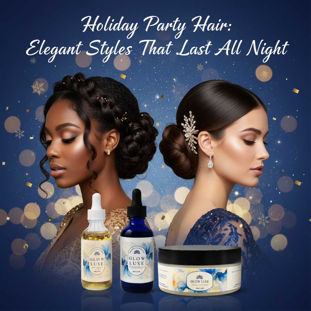 elegant holiday party hairstyles